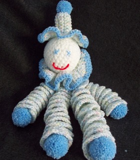 how to crochet a clown doll